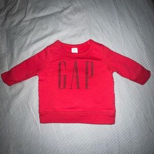GAP Kids Bright Red Logo Sweatshirt